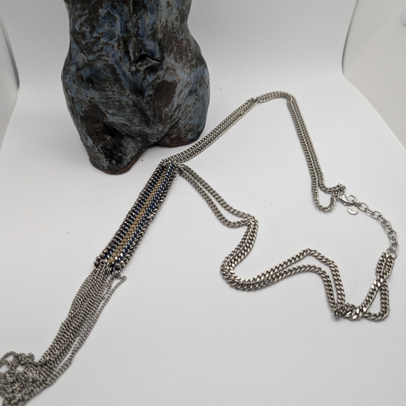 Stella & Dot SET lariat fringe necklace and matching bracelet!! - Picture 2 of 5